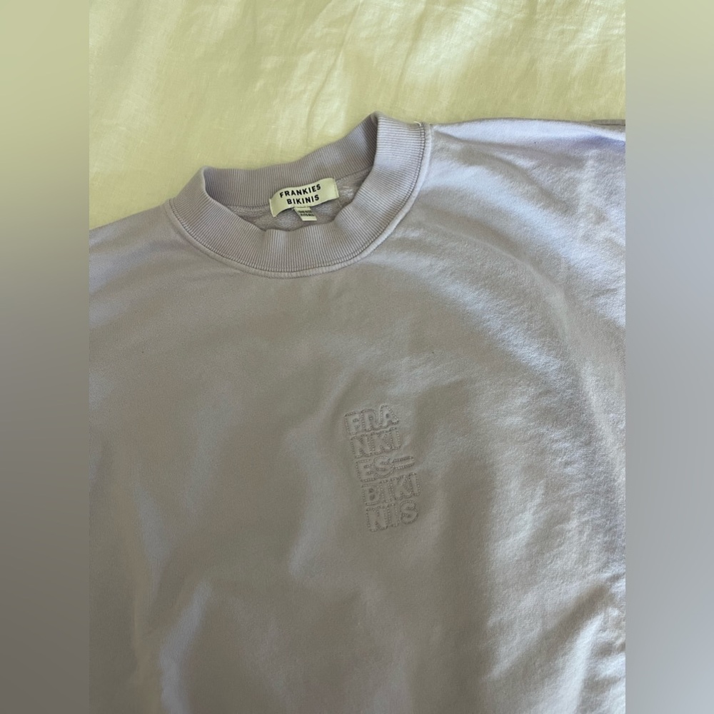 Frankies Bikinis Light Purple/Lavender Crewneck